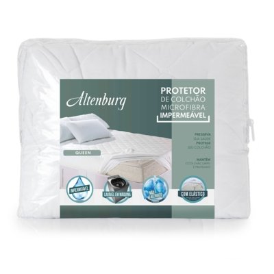 Protetor De Colch O Queen Altenburg Com El Stico Imperme Vel Microfibra Branco Compre Agora