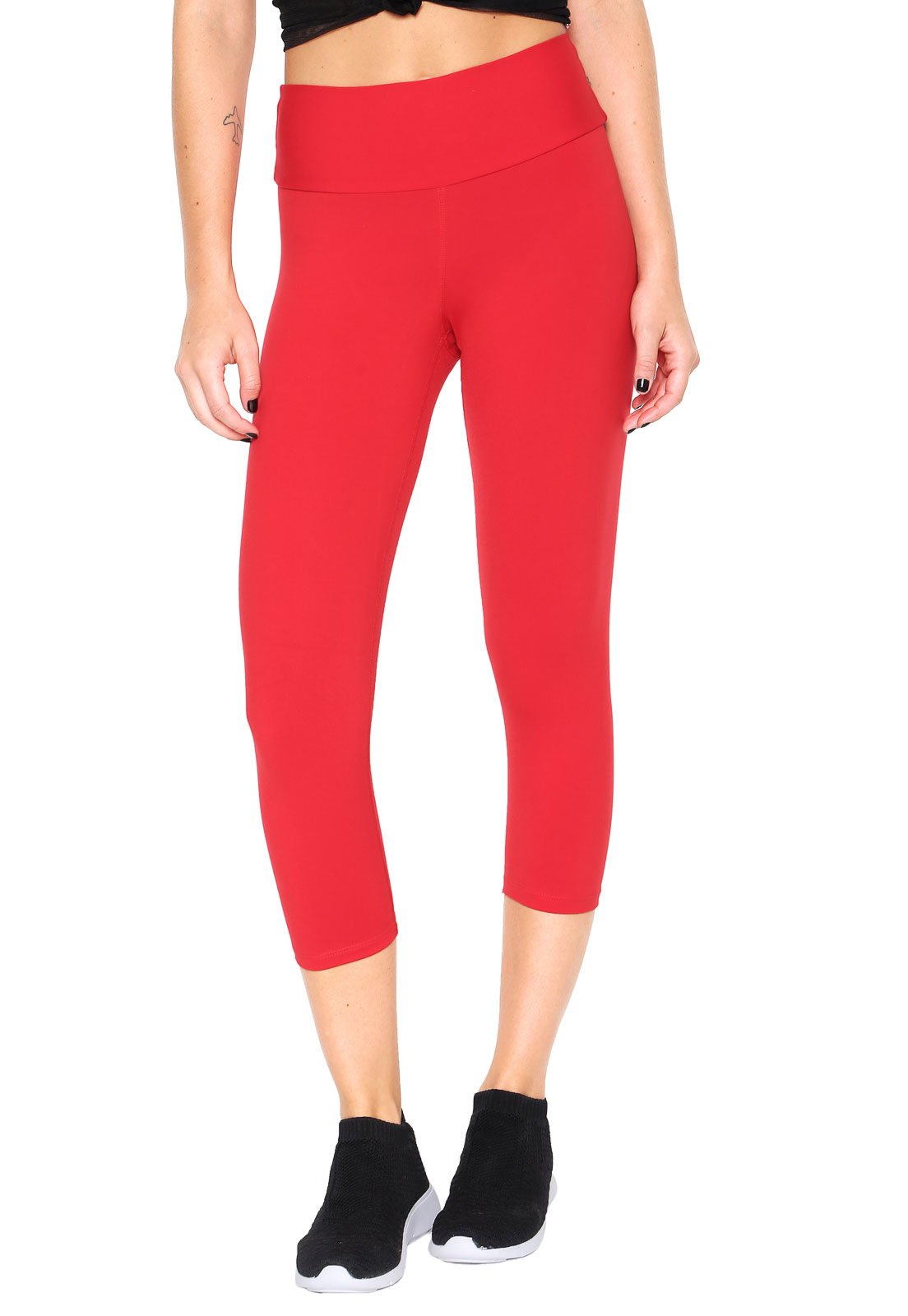 Legging Alto Giro Supplex Termo Vermelha - Compre Agora