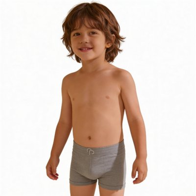 Kit 3 Cuecas Boxer Sem Costura Infantil Kids Microfibra Rafa Parize Sortida