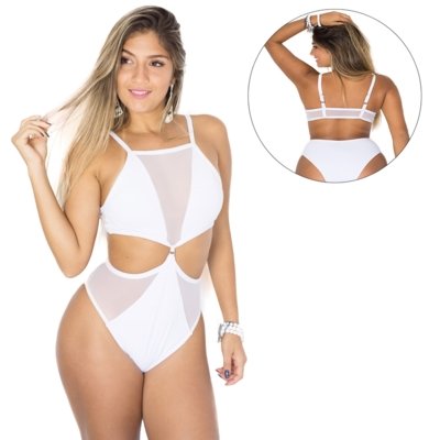 Maiô/ Body Amo Verão Amsterdã Branco Menor preço em Maiô/ Body Amo Verão Amsterdã Branco