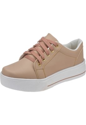 T Nis Amorelle Flatform Sintetico Nude Compre Agora Dafiti Brasil