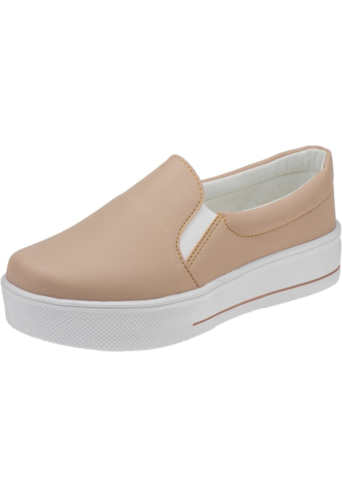 T Nis Lumiss Slip On Iate Sintetico Nude Compre Agora Dafiti Brasil