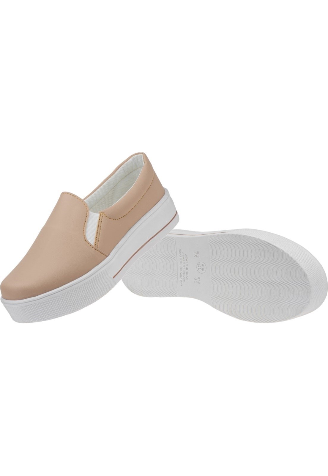 T Nis Lumiss Slip On Iate Sintetico Nude Compre Agora Dafiti Brasil