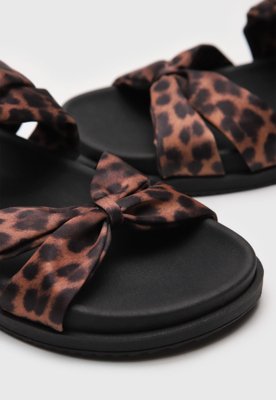 Rasteira Slide Anacapri Animal Print Marrom