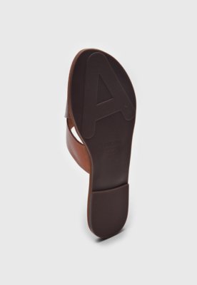 Rasteira Slide Anacapri Transpassada Bronze