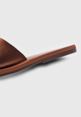 Rasteira Slide Anacapri Transpassada Bronze