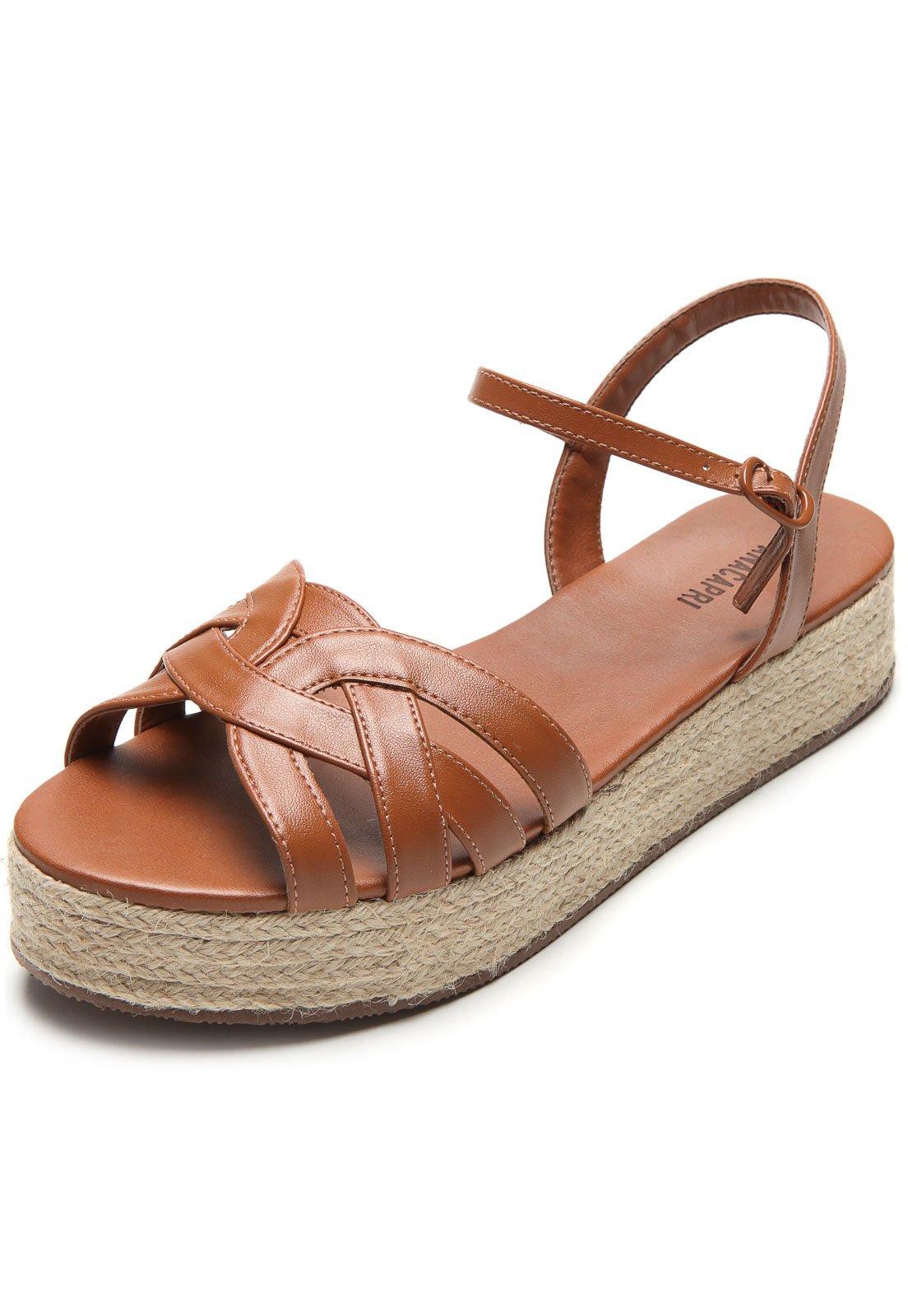 Sandália DAFITI SHOES Corda Caramelo - Compre Agora