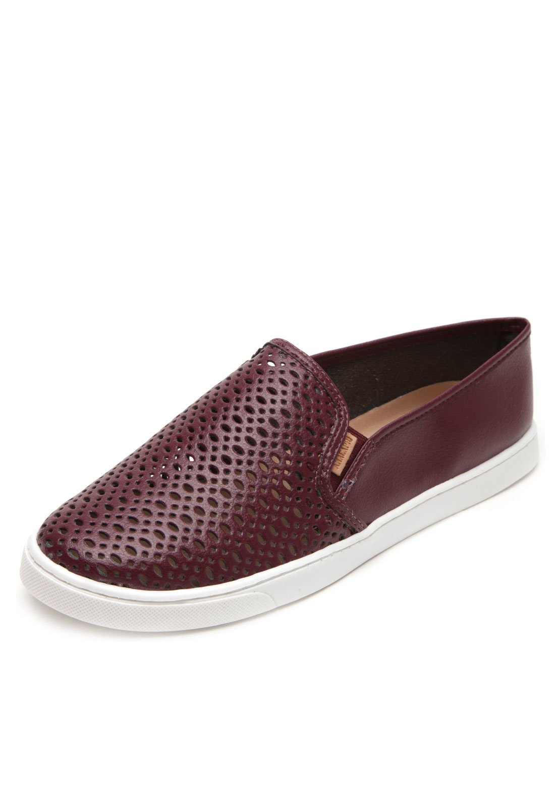 Slip On DAFITI SHOES Lasercut Branco - Compre Agora