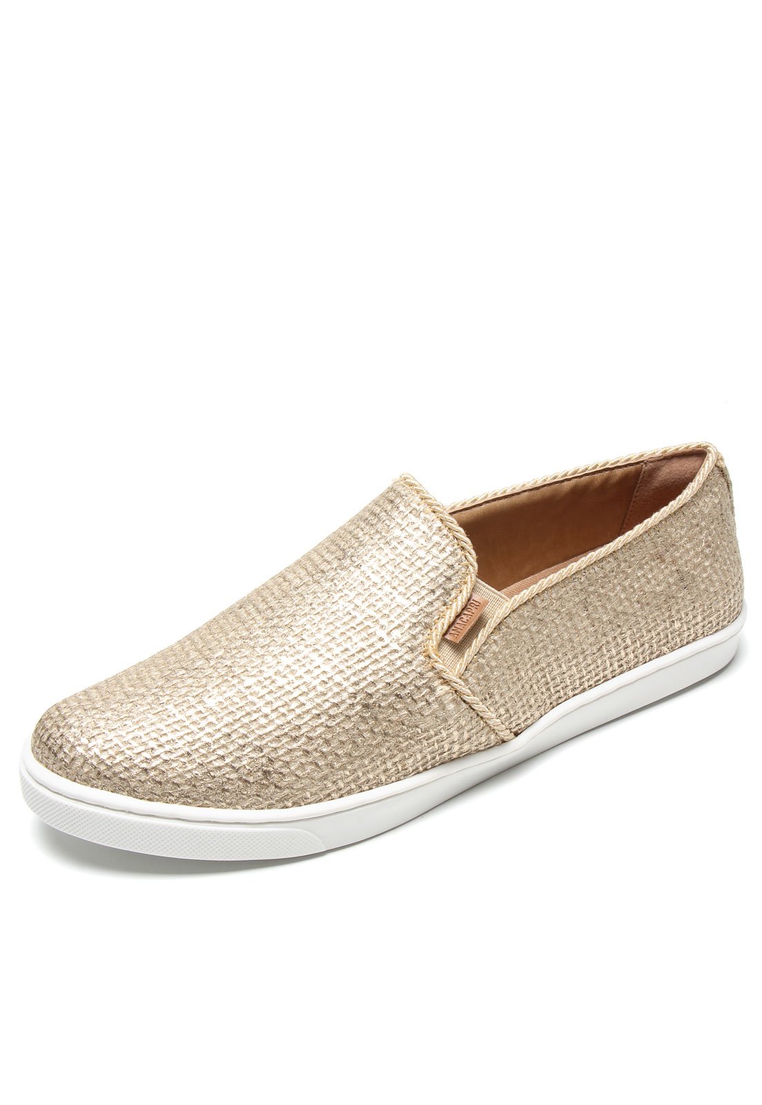 slip on anacapri dourado