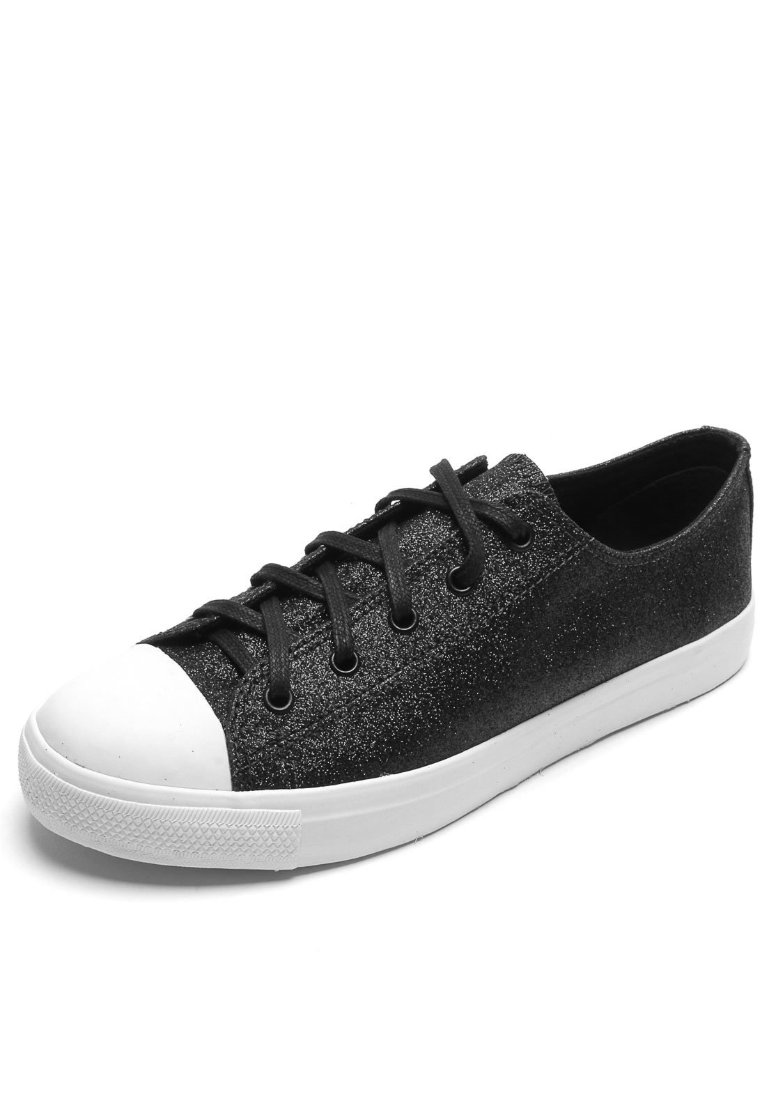 tenis anacapri preto com brilho