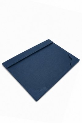 Risque e Rabisque em couro liso A4 Tratto - Azul