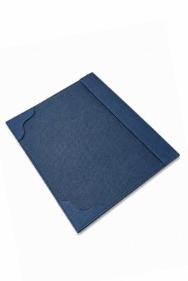 Risque e Rabisque em couro liso A4 Tratto - Azul