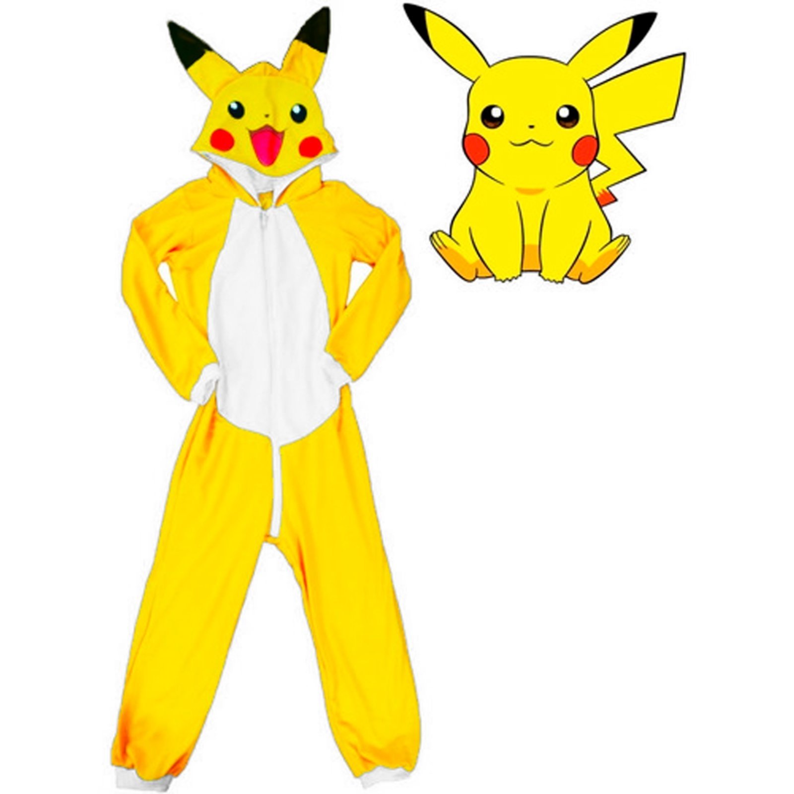 Fantasia Pikachu Infantil Pijama Kigurumi Curto do Pokémon - P 3