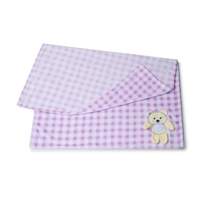Cobertor Menina Rosa Estampado Loaní U Rosa