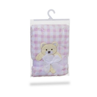 Cobertor Menina Rosa Estampado Loaní U Rosa