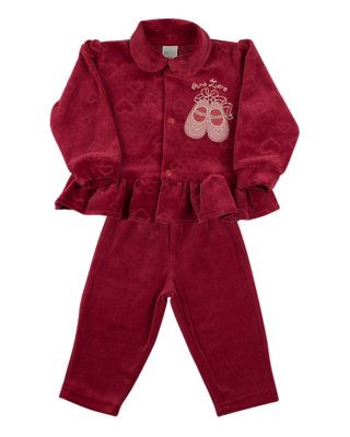 Conjunto Ano Zero Bebê Plush Trabalhado Corações Sapatinhos Vermelho Menor preço em Conjunto Ano Zero Bebê Plush Trabalhado Corações Sapatinhos Vermelho