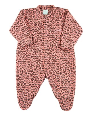 Macacão Ano Zero Bebê Pijama Microsoft Estampado Salmão Menor preço em Macacão Ano Zero Bebê Pijama Microsoft Estampado Salmão