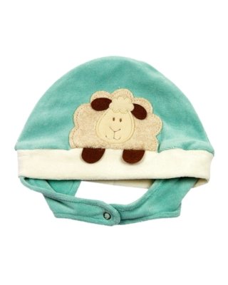 Menor preço em Touca Ano Zero Bebê Plush Ovelhinha Verde