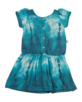 Vestido Ano Zero Malha Reciclato Azul Menor preço em Vestido Ano Zero Malha Reciclato Azul