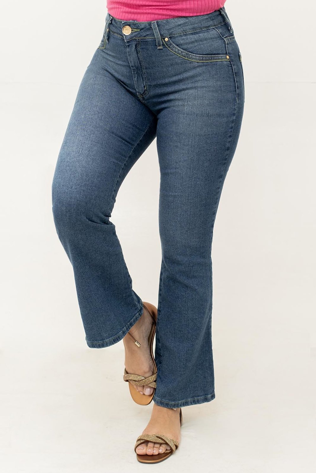 Calça Flare Petit Jeans Feminina Elastano Anticorpus - Compre Agora