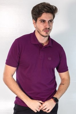 Camisa Polo Pique Elastano Masculina Manga Punho Anticorpus Compre