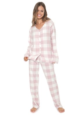 Pijama Any Any Sweet Rose Rosa Menor preço em Pijama Any Any Sweet Rose Rosa