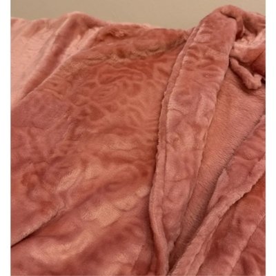 Roupão Adulto Microfibra Relevo Inverno Luxo Appel Lady Rosa Blush