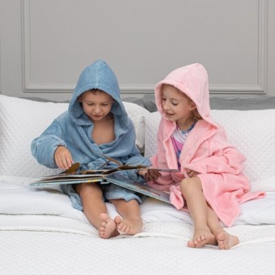 Roupao Infantil Com Capuz Appel Microfibra Casual Kids Rosa