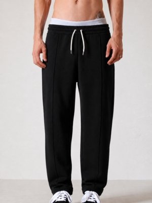 CALÇA RETA CANVAS ESSENTIAL - PRETO