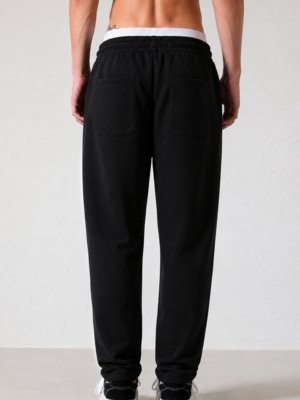 CALÇA RETA CANVAS ESSENTIAL - PRETO
