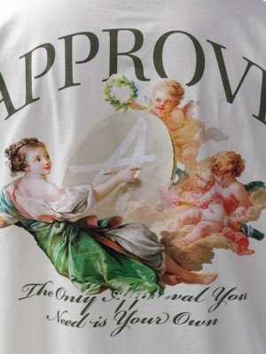 CAMISETA HUGE APPROVE CUPID - OFF WHITE