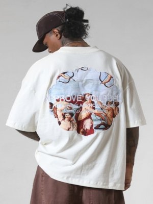 CAMISETA HUGE APPROVE GALATEA OFF WHITE - OFF WHITE