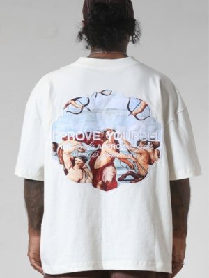 CAMISETA HUGE APPROVE GALATEA OFF WHITE - OFF WHITE