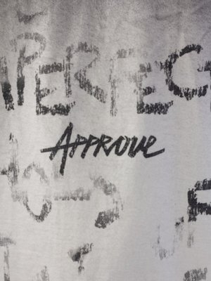 CAMISETA HUGE APPROVE GARDEN WRITING - OFF WHITE