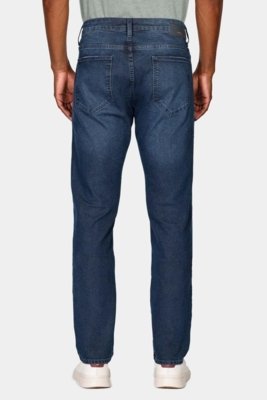 Calça Jeans Slim Stone Azul