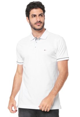Camisa Polo Aramis Reta Lisa Branca Menor preço em Camisa Polo Aramis Reta Lisa Branca