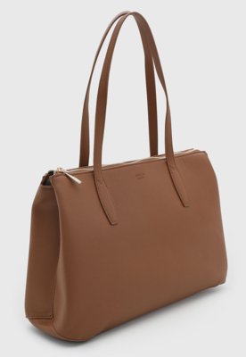 Bolsa Grande Arezzo Retangular Marrom