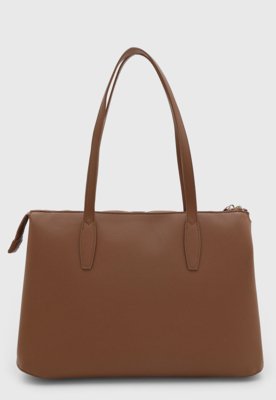 Bolsa Grande Arezzo Retangular Marrom