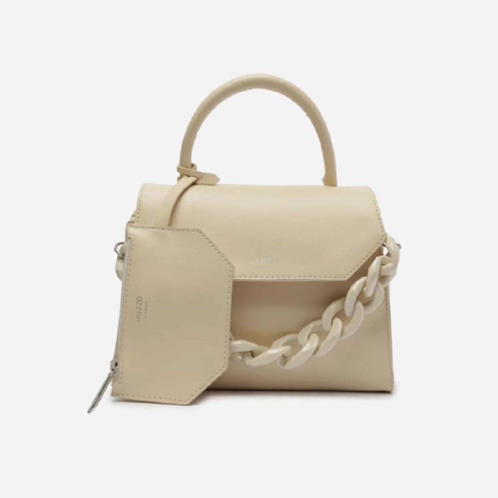 Bolsa Satchel Off White Arezzo Arezzo Off white Compre Agora