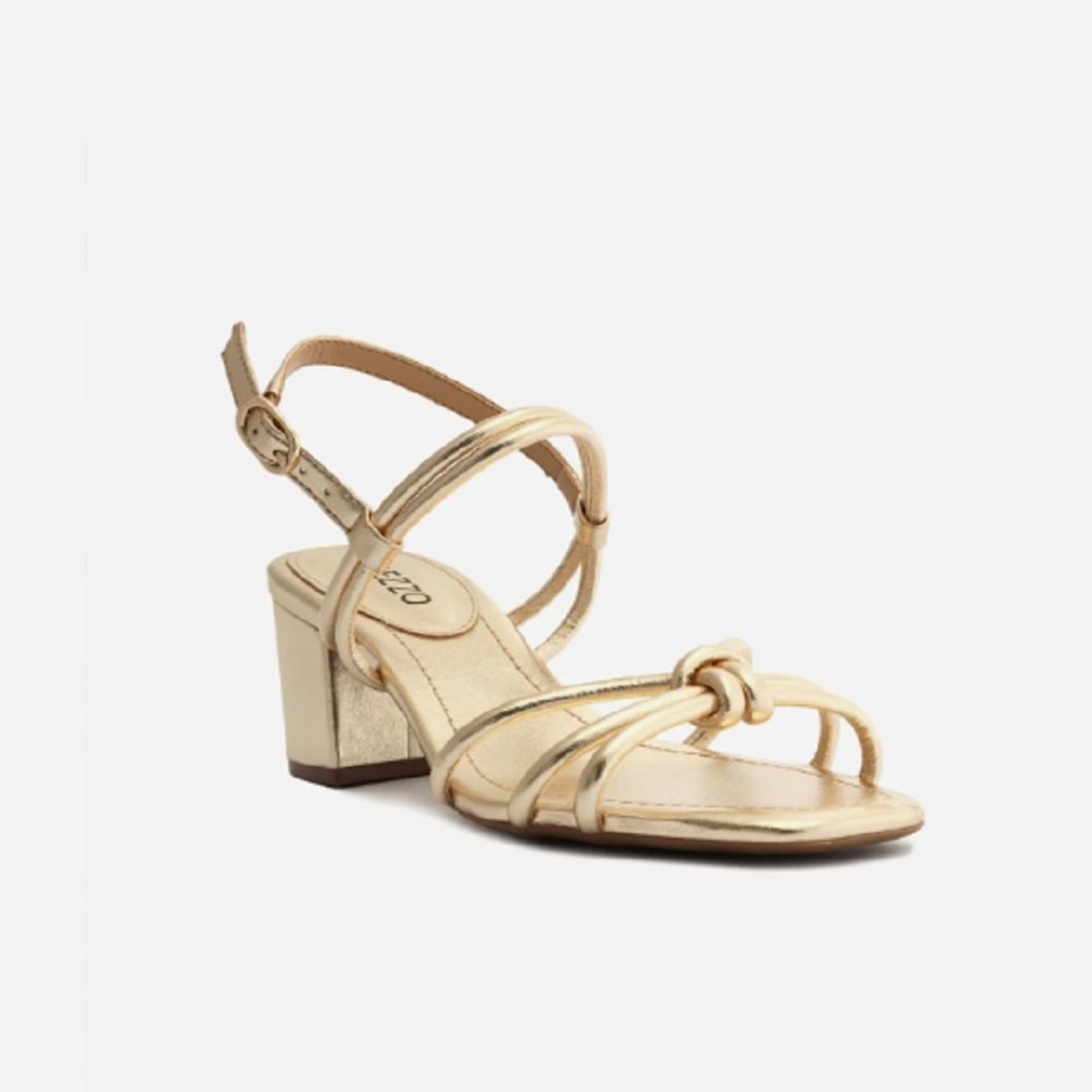 Sand lia Salto Bloco Arezzo Arezzo Dourado Compre Agora Dafiti