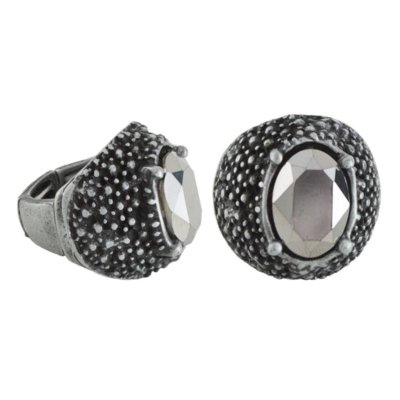 Anel Armazem Rr Bijoux Pedra Grafite Menor preço em Anel Armazem Rr Bijoux Pedra Grafite