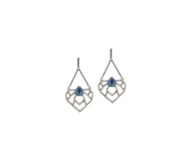 Brinco Armazem Rr Bijoux Pedra Azul Menor preço em Brinco Armazem Rr Bijoux Pedra Azul