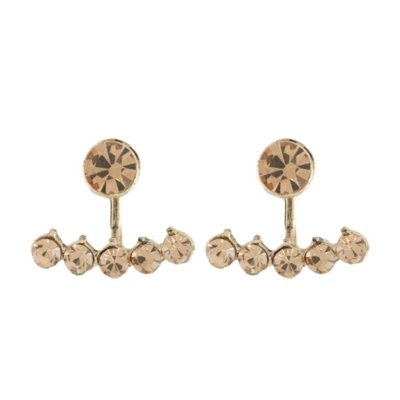 Brinco Armazém RR Bijoux Ear Jacket Ponto De Luz Cristais Ouro Velho Menor preço em Brinco Armazém RR Bijoux Ear Jacket Ponto De Luz Cristais Ouro Velho