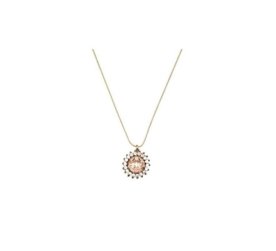 Colar Armazem Rr Bijoux Ouro Velho Pedra Rosê Menor preço em Colar Armazem Rr Bijoux Ouro Velho Pedra Rosê