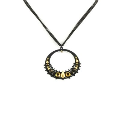 Colar Armazem Rr Bijoux Preto Argola Menor preço em Colar Armazem Rr Bijoux Preto Argola
