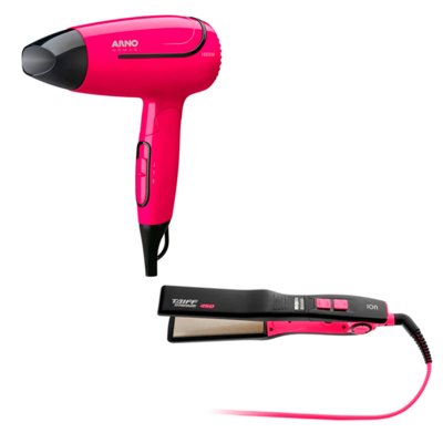 Secador Cabelo Arno Nomad Bivolt Chapinha Taiff Color Rosa Menor preço em Secador Cabelo Arno Nomad Bivolt Chapinha Taiff Color Rosa
