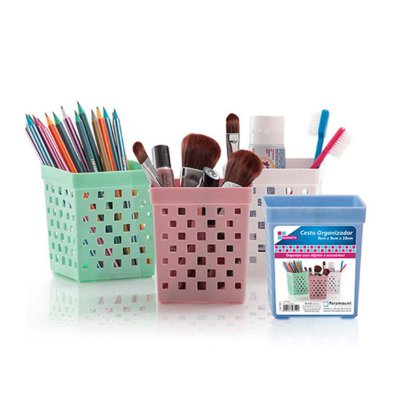 Conjunto 4 Cesto Organizador 650 ML Menor preço em Conjunto 4 Cesto Organizador 650 ML