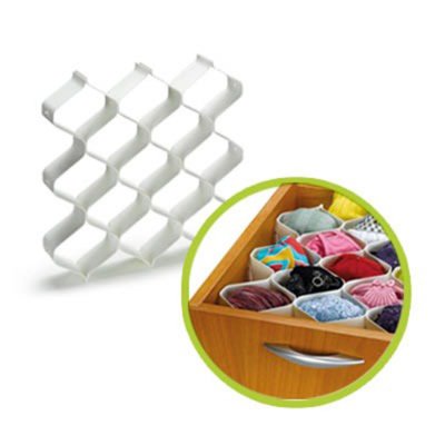 Conjunto com 6 Organizador De Gavetas Tipo Colmeia Para Calcinhas Cuecas Menor preço em Conjunto com 6 Organizador De Gavetas Tipo Colmeia Para Calcinhas Cuecas