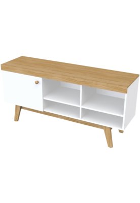 Menor preço em Rack Hanover/Branco Artesano