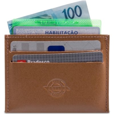Porta Cartão Artlux CHN Caramelo Menor preço em Porta Cartão Artlux CHN Caramelo